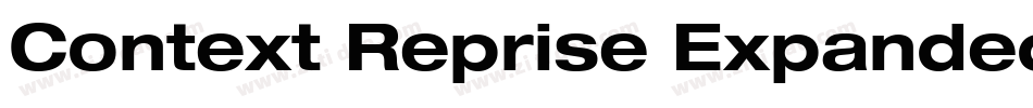 Context Reprise Expanded SSi Bold Expanded Italic字体转换